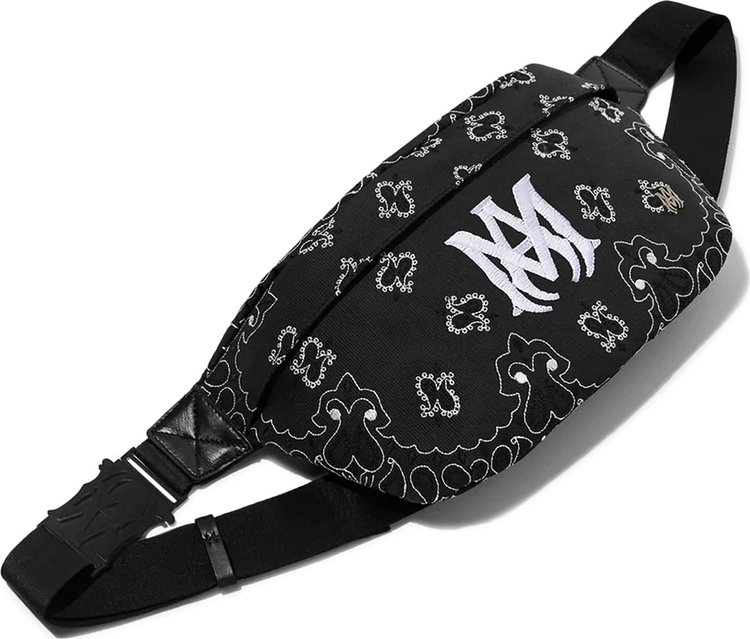 Amiri Canvas Bandana Bumbag Black