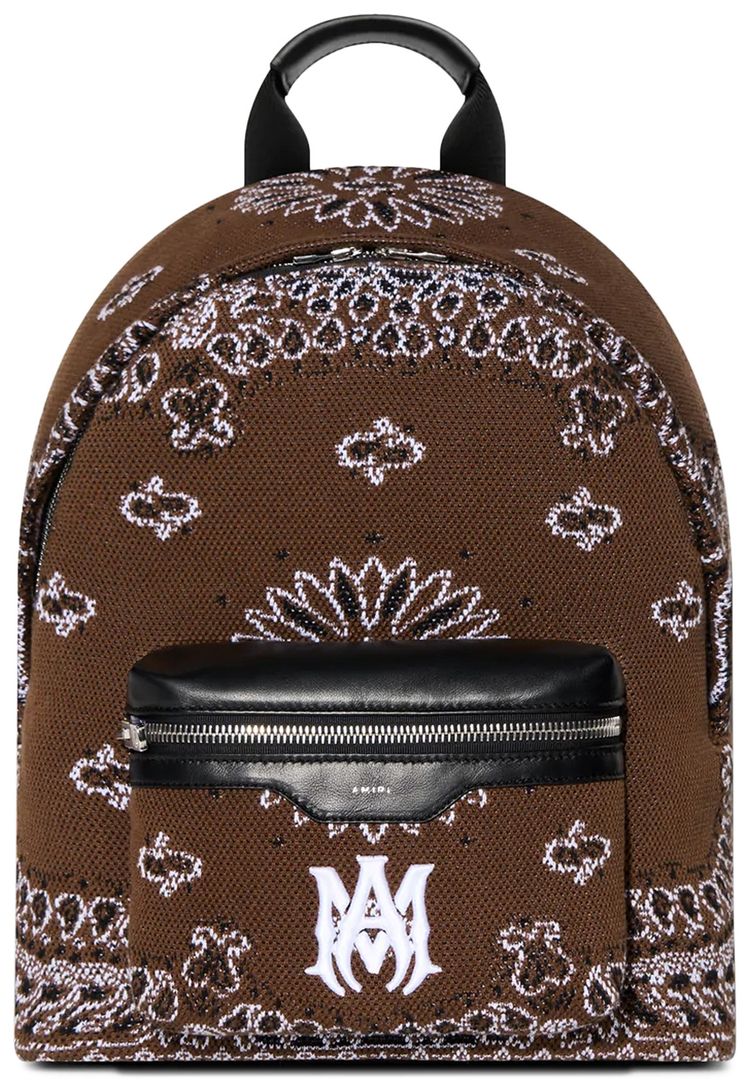 Amiri Crochet Bandana Backpack Brown