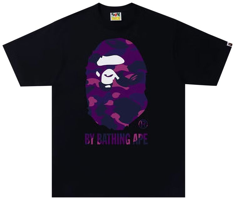 BAPE Color Camo A By Bathing Ape Tee BlackPurple