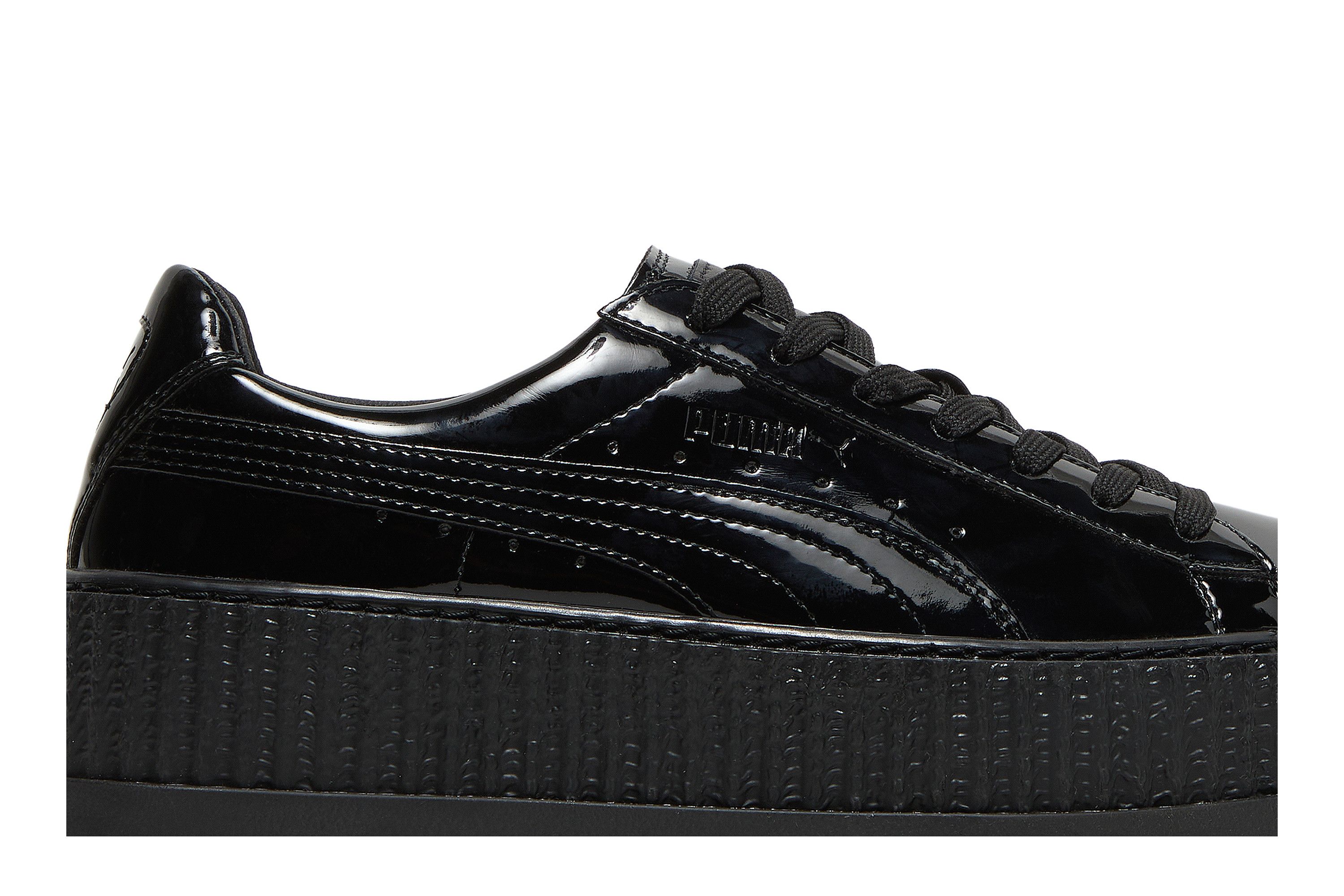 Buy Fenty x Wmns Pointy Creeper Patent Black 366270 01 GOAT