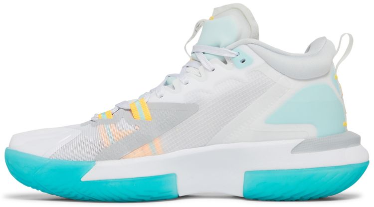 Air Jordan Zion 1 PF White Dynamic Turquoise