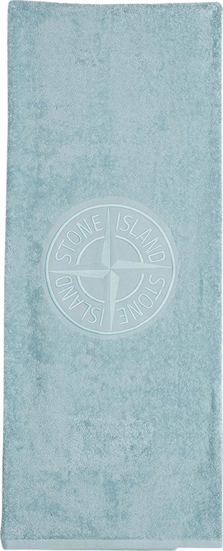 Stone Island Beach Towel With Case 'Aqua'