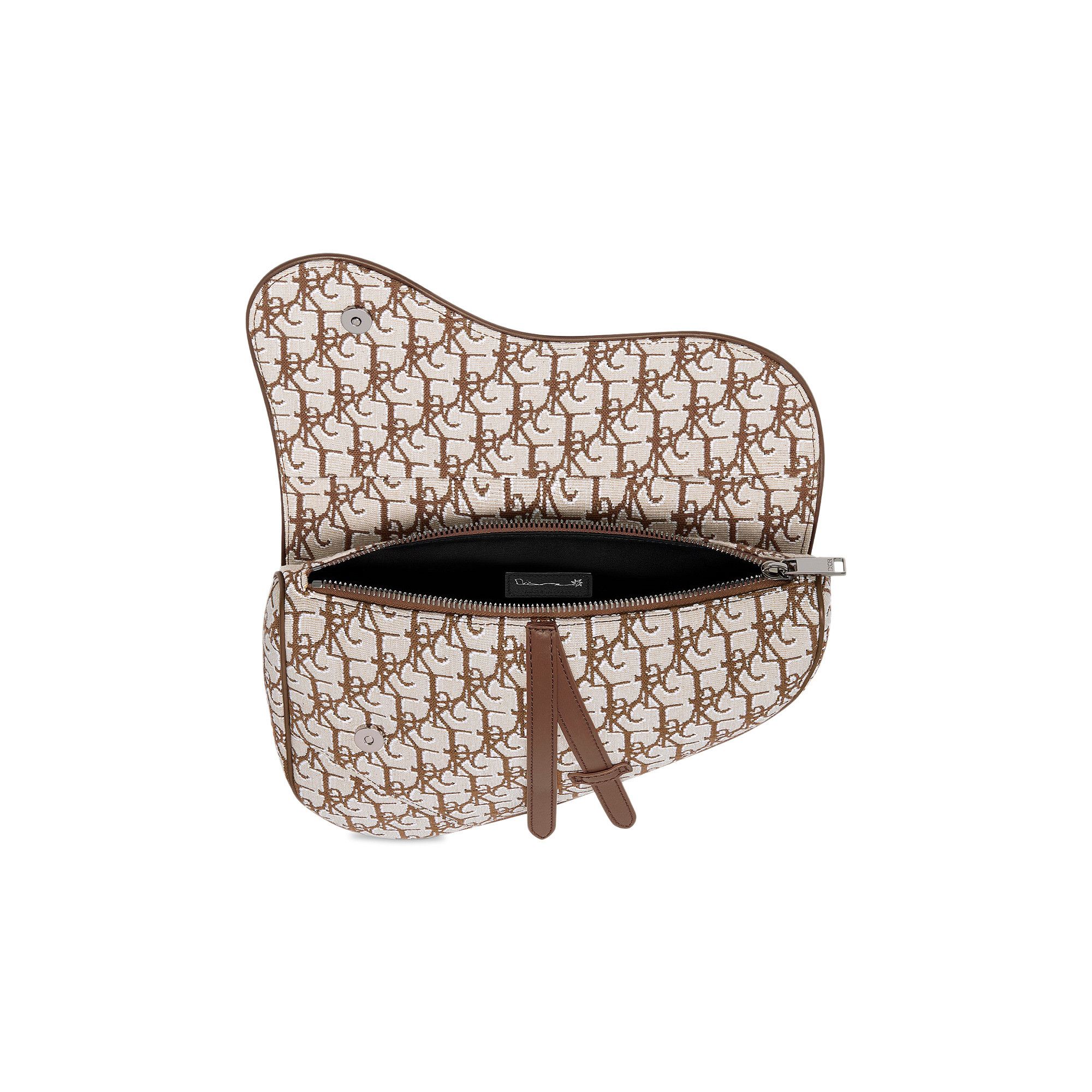 Buy Dior x Cactus Jack Oblique Jacquard Saddle Bag 'Coffee' - 1ADPO093JOD  H24E | GOAT