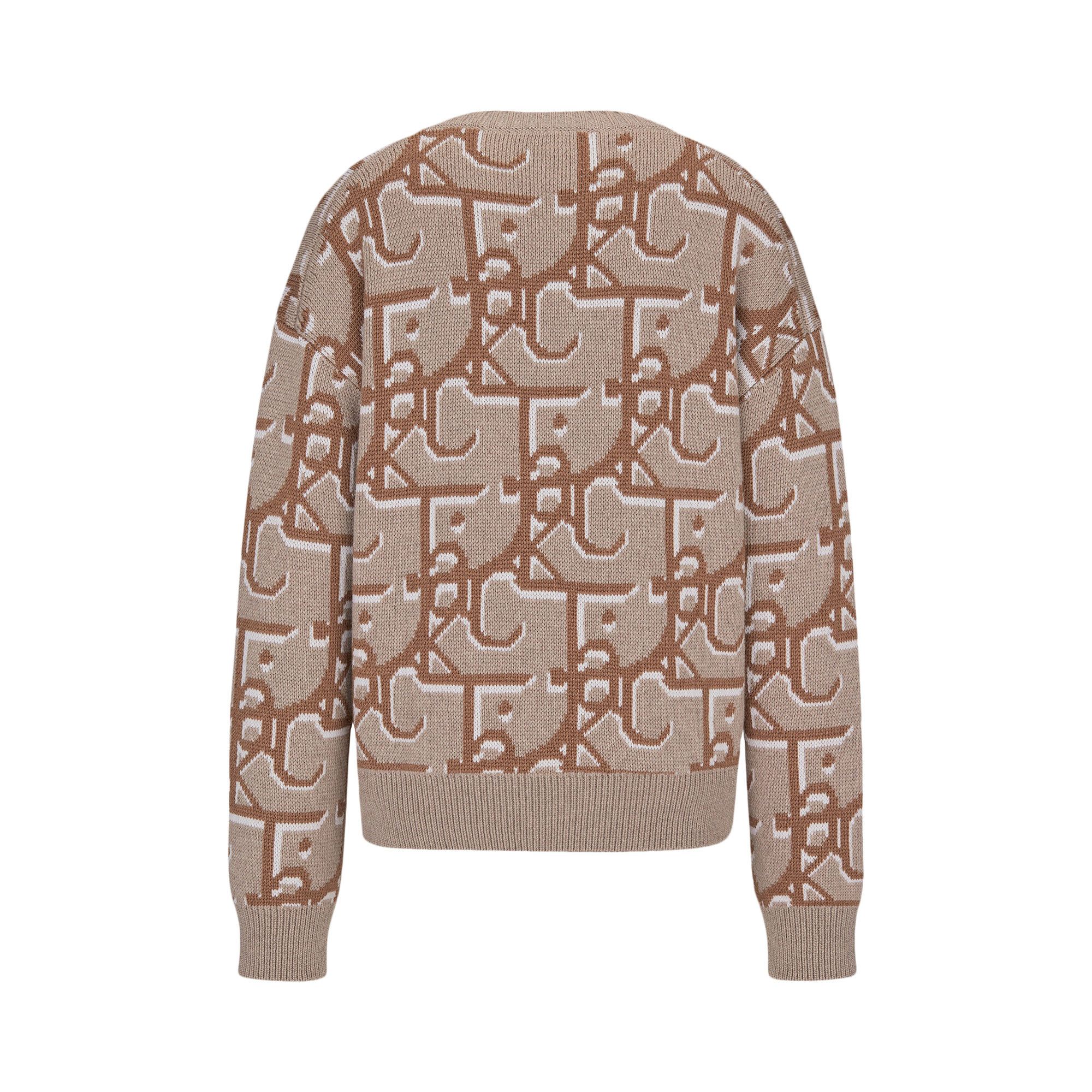 Buy Dior x Cactus Jack Oversized Sweater 'Beige/Brown