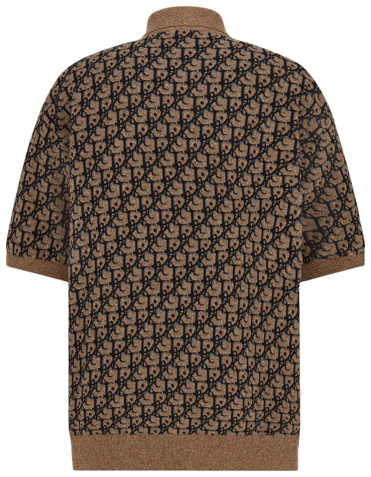 Dior x Cactus Jack Oversized Polo Shirt BeigeBlack