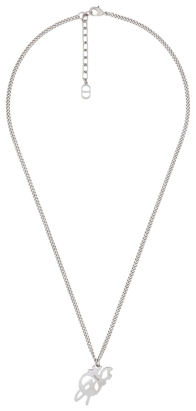 Dior x Cactus Jack Pendant Necklace Silver
