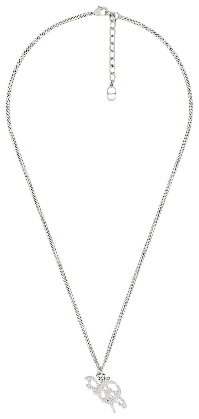 Dior x Cactus Jack Pendant Necklace Silver