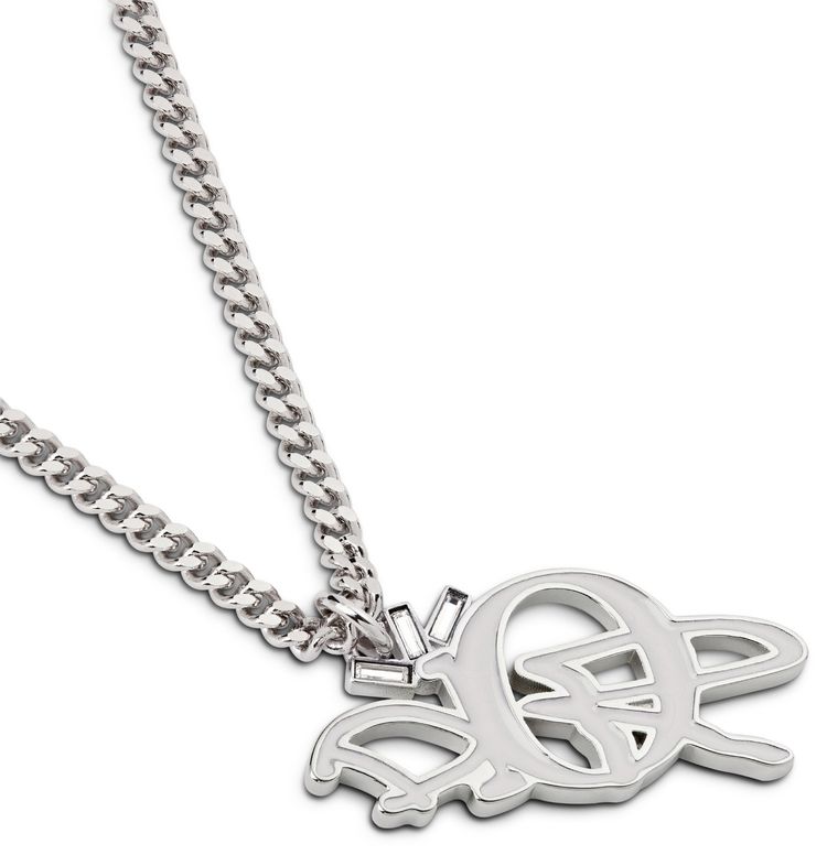 Dior x Cactus Jack Pendant Necklace Silver