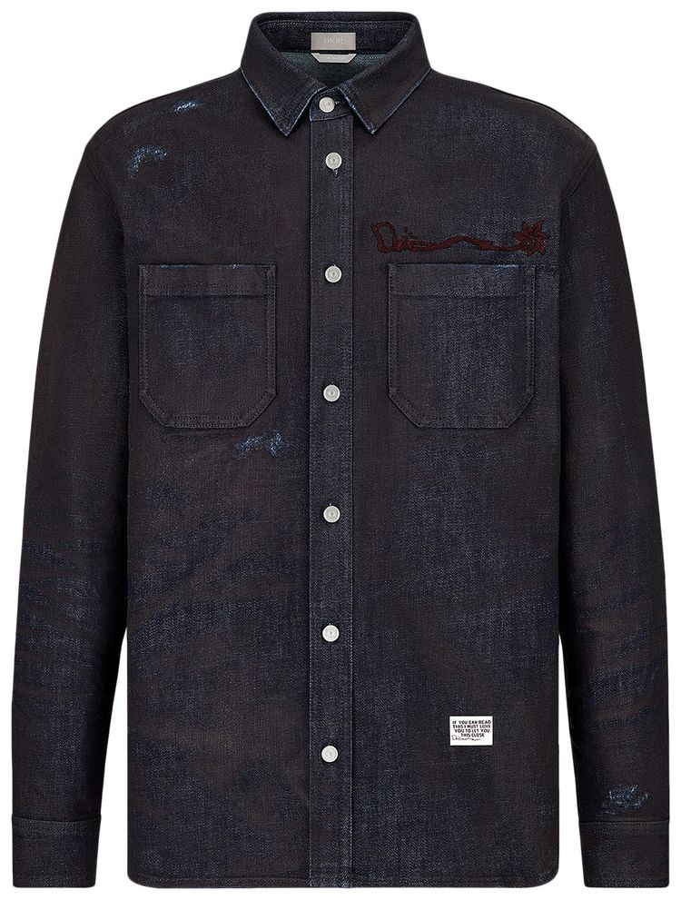 Dior x Cactus Jack Overshirt Blue