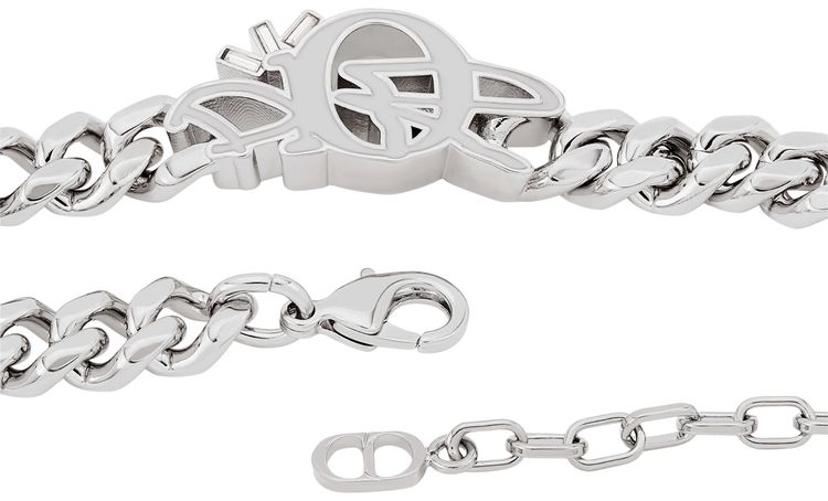 Dior x Cactus Jack Chain Link Bracelet Silver