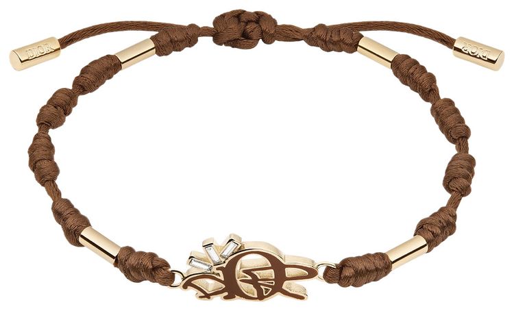 Dior x Cactus Jack Bracelet Coffee BrownGold