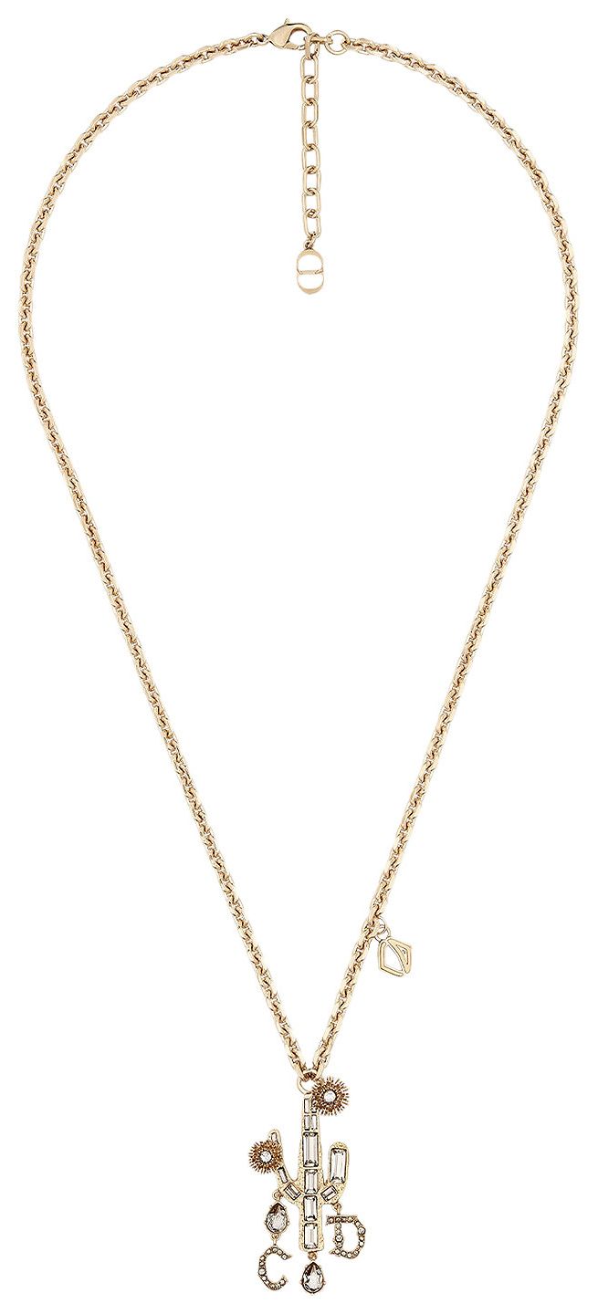 Dior x Cactus Jack Pendant Necklace Gold