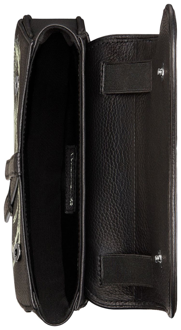 Dior x Cactus Jack Phosphorescent Motif Mini Saddle Bag Black