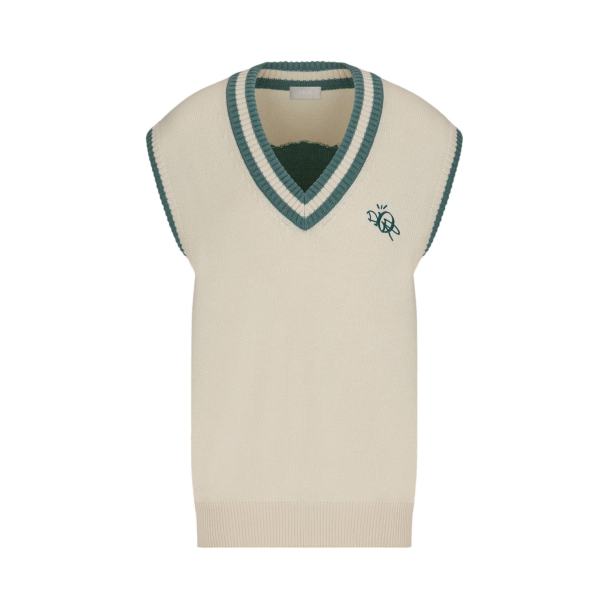 Buy Dior x Cactus Jack Oversized Sleeveless Sweater 'Ecru