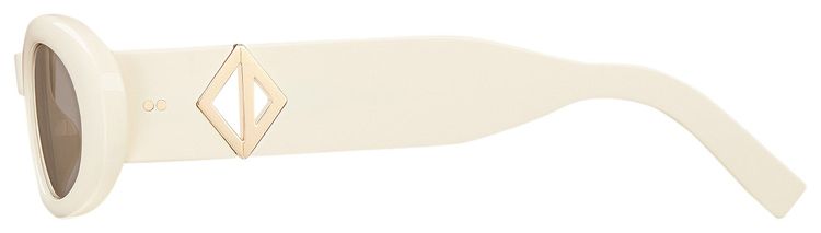 Dior x Cactus Jack CD Diamond R1I Sunglasses Ivory