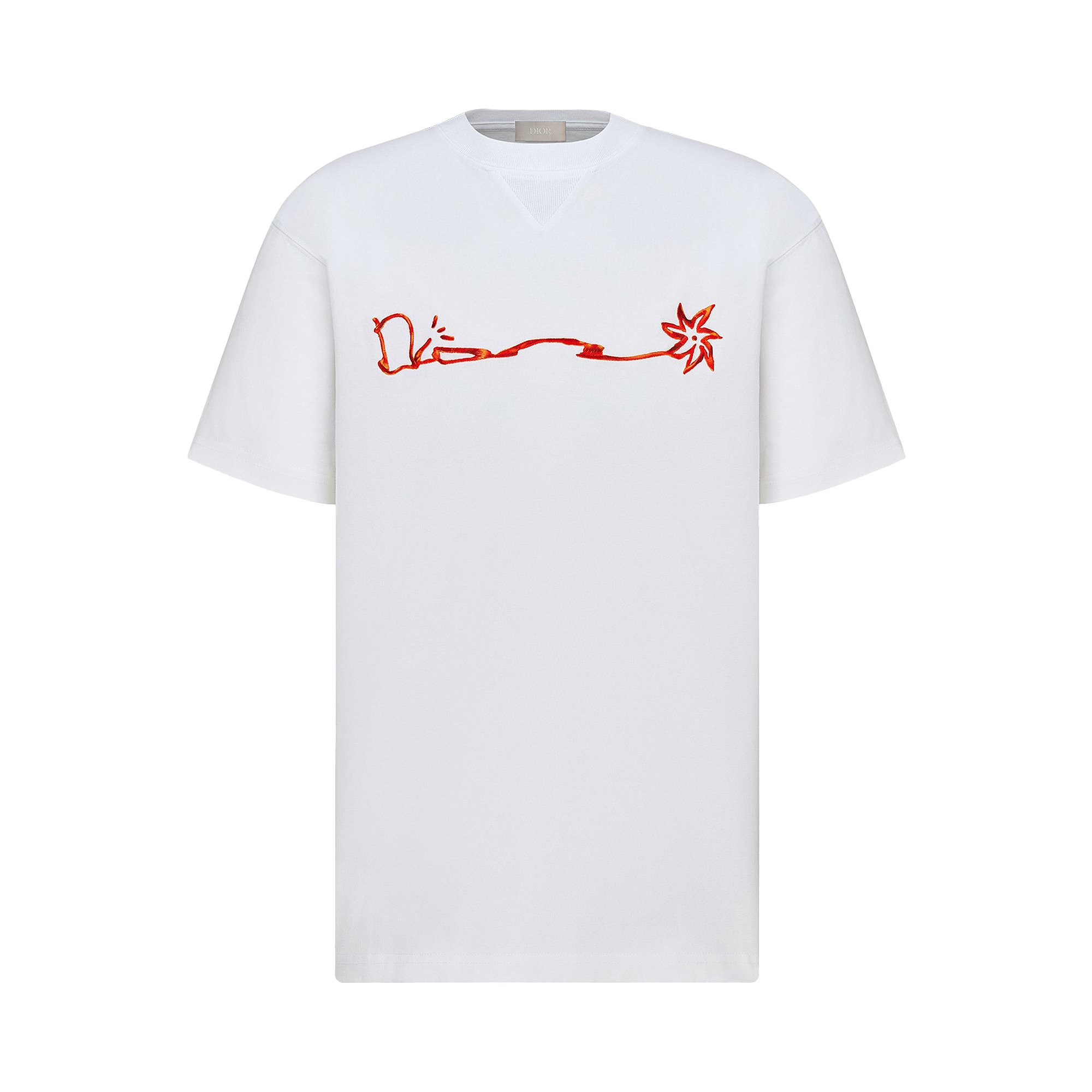 Buy Dior x Cactus Jack Oversized T-Shirt 'White' - 283J685C0554