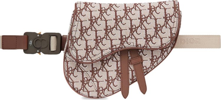 Essentials Oblique Embroidery Saddle Bag
