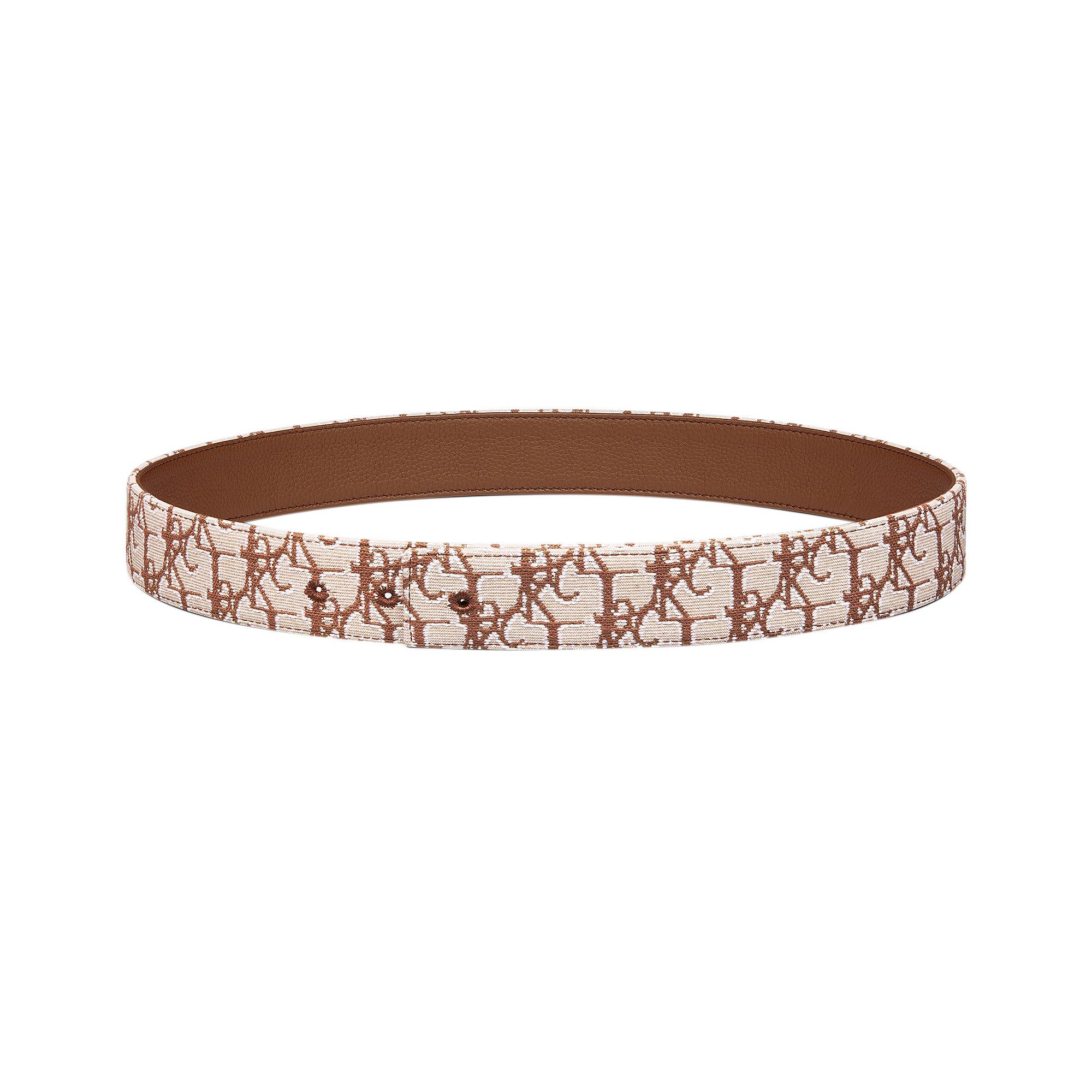 Buy Dior x Cactus Jack Oblique Jacquard Belt Strap 'Coffee/Beige