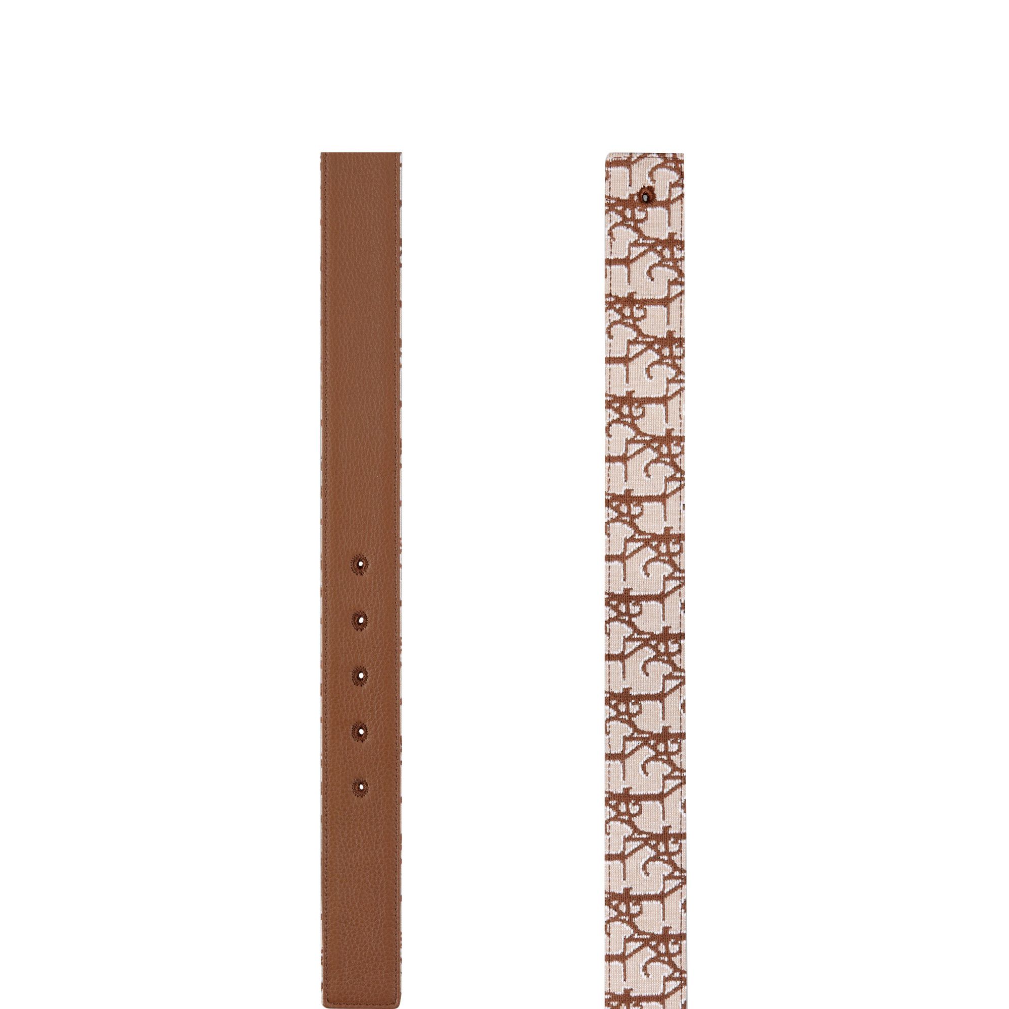 Buy Dior x Cactus Jack Oblique Jacquard Belt Strap 'Coffee/Beige