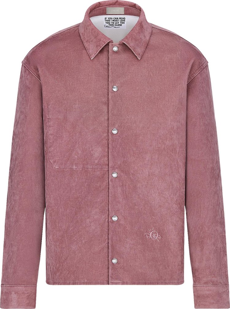 Buy Dior x Cactus Jack Oversized Overshirt 'Dark Pink' - 283D493BY512 ...