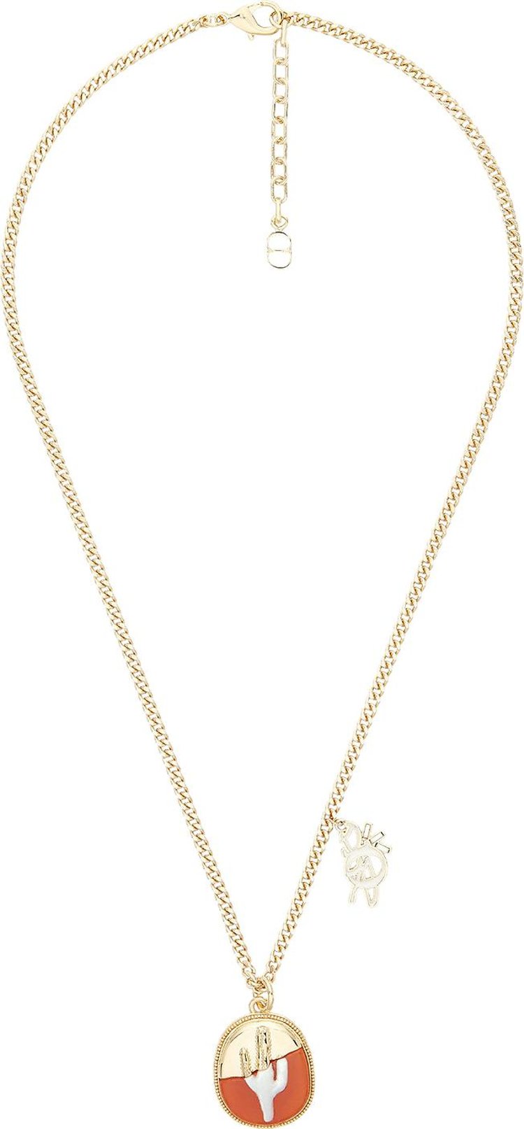 Dior x Cactus Jack Pendant Necklace 'Gold/Orange/White'