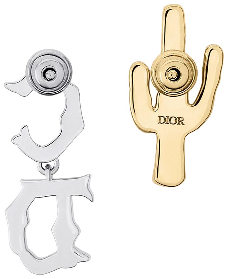Dior x Cactus Jack Earrings SilverGold