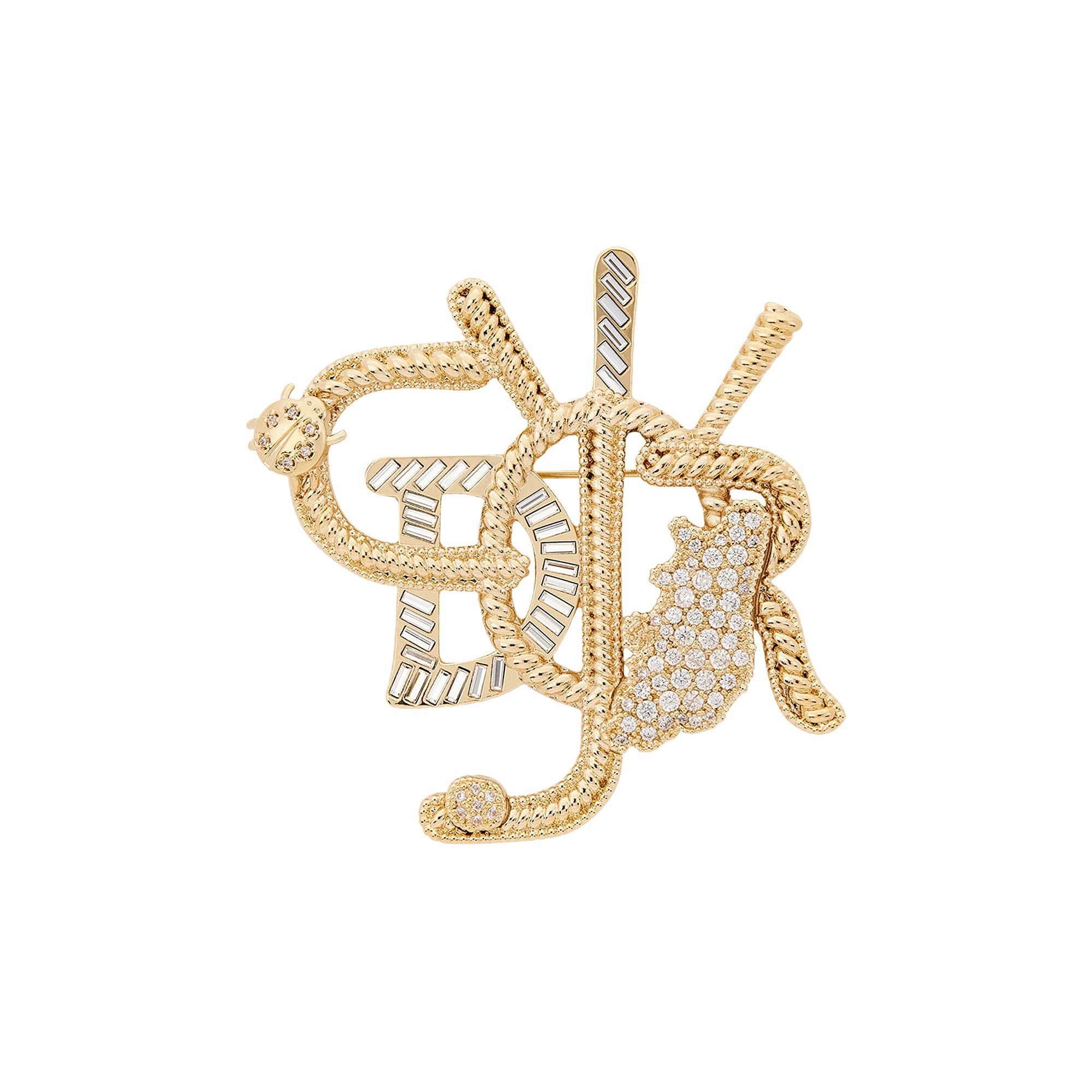 Buy Dior x Cactus Jack Brooch 'Gold' - V0891HOMMT D319 | GOAT