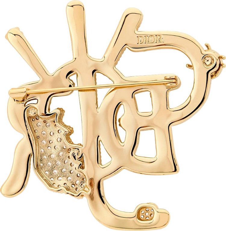 Dior x Cactus Jack Brooch Gold