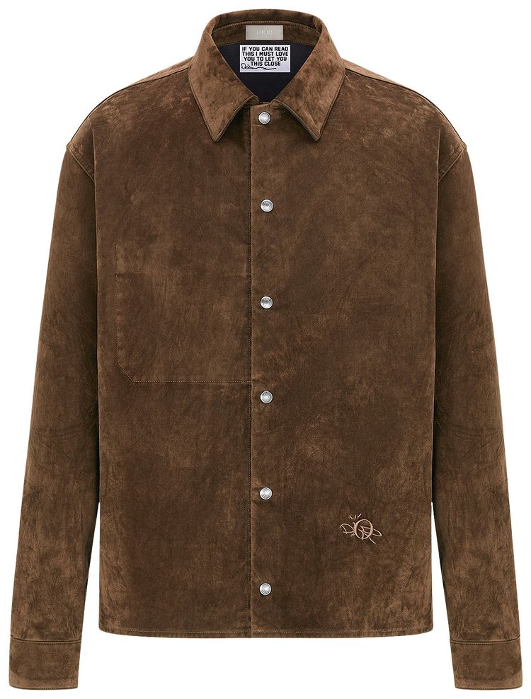 Dior x Cactus Jack Oversized Overshirt Mocha Brown