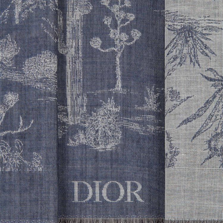 Dior x Cactus Jack Stole BlueWhite