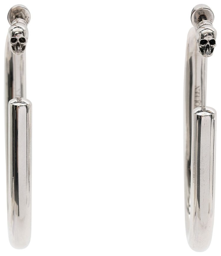 Alexander McQueen Oversize Hoops Silver