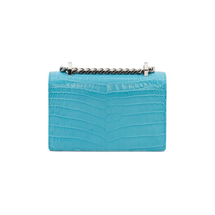 Alexander McQueen Mini Jewel Satchel Blue