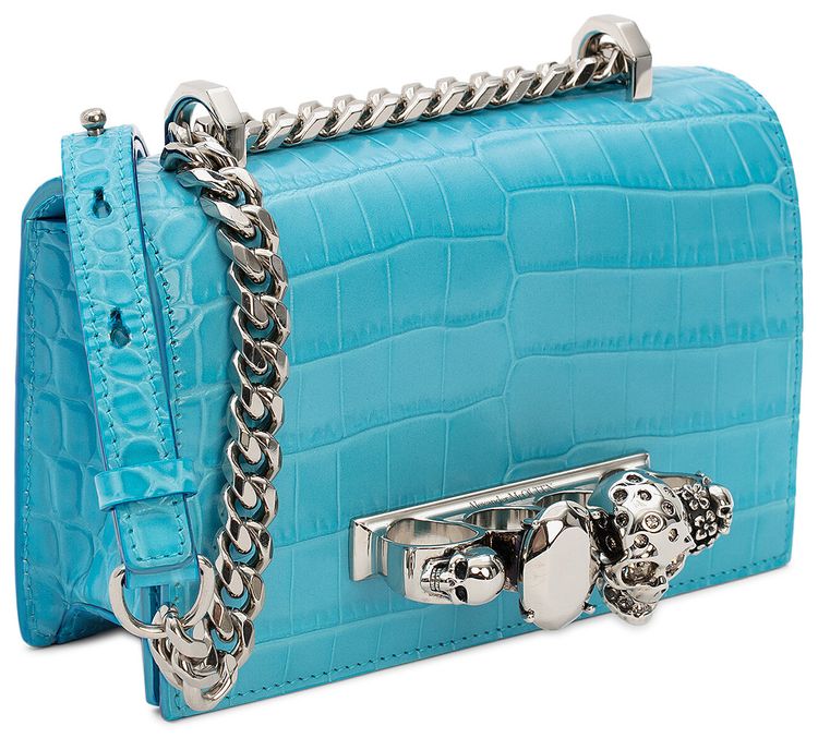Alexander McQueen Mini Jewel Satchel Blue