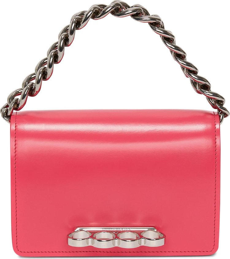 Alexander McQueen Mini Four Ring Chain Bag 'Pink'