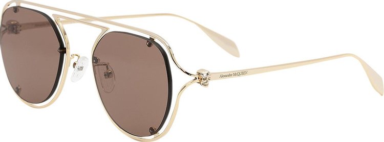 Alexander McQueen Sunglasses Gold