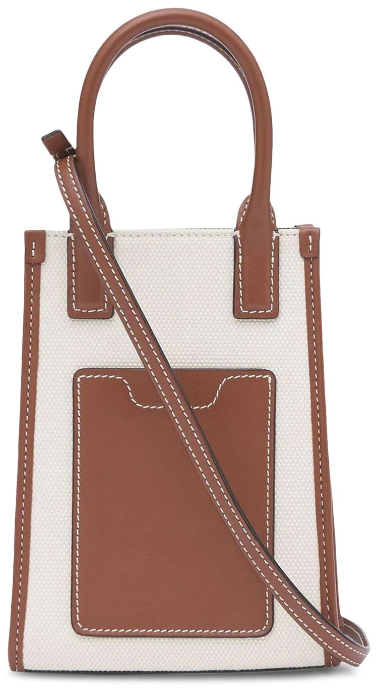 Burberry TB Phone Tote Bag Beige