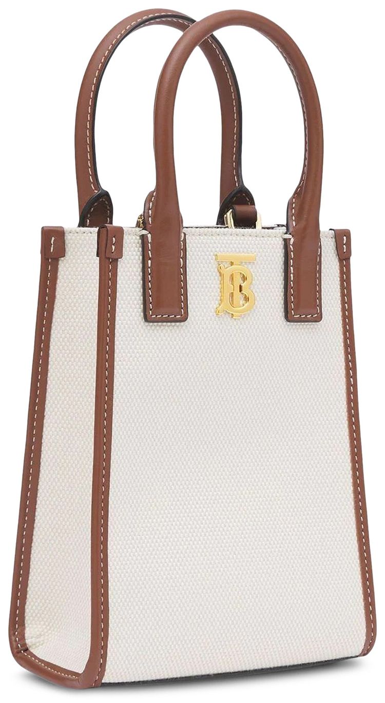 Burberry TB Phone Tote Bag Beige