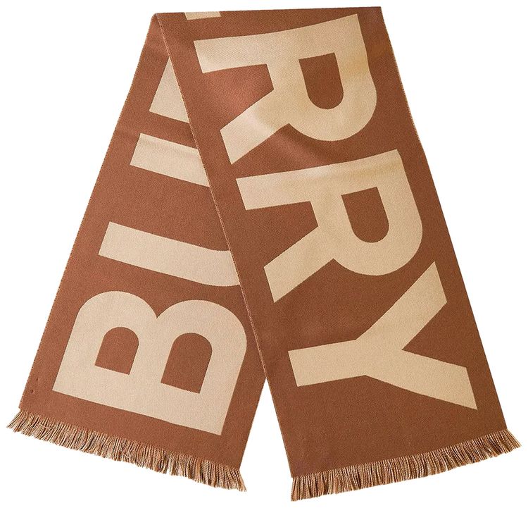 Burberry Half Mega Check Scarf Beige