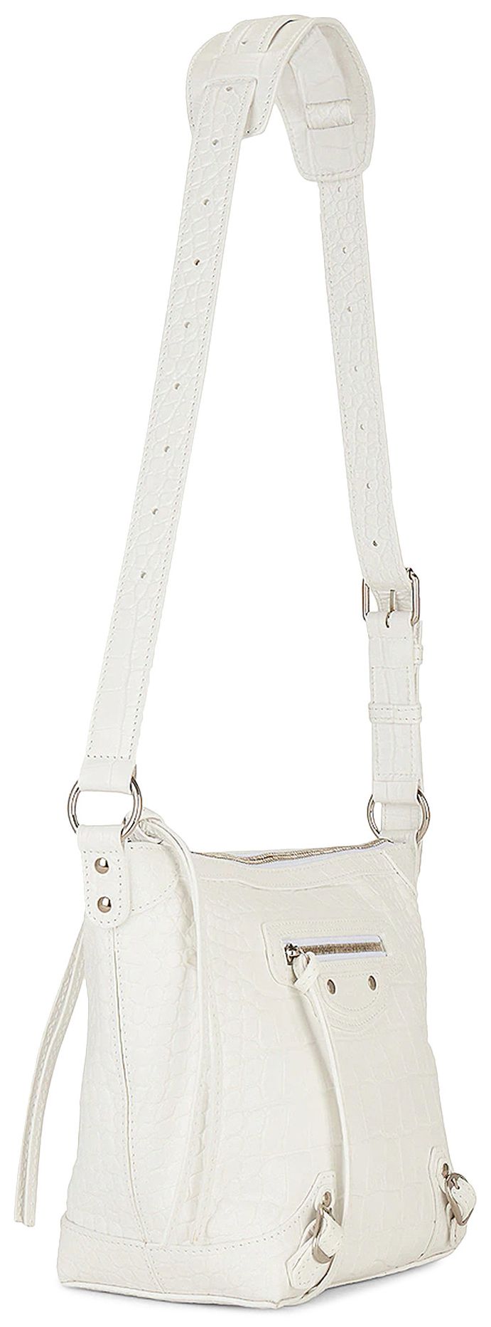 Balenciaga XS Neo Classic Hobo White