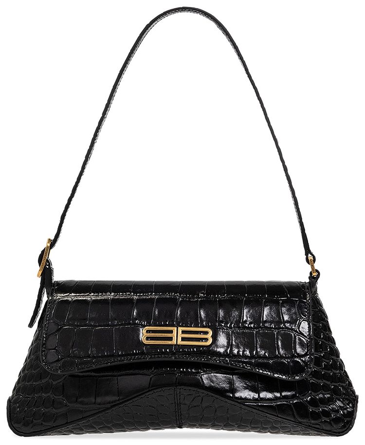 Balenciaga Flap Stret Bag Black
