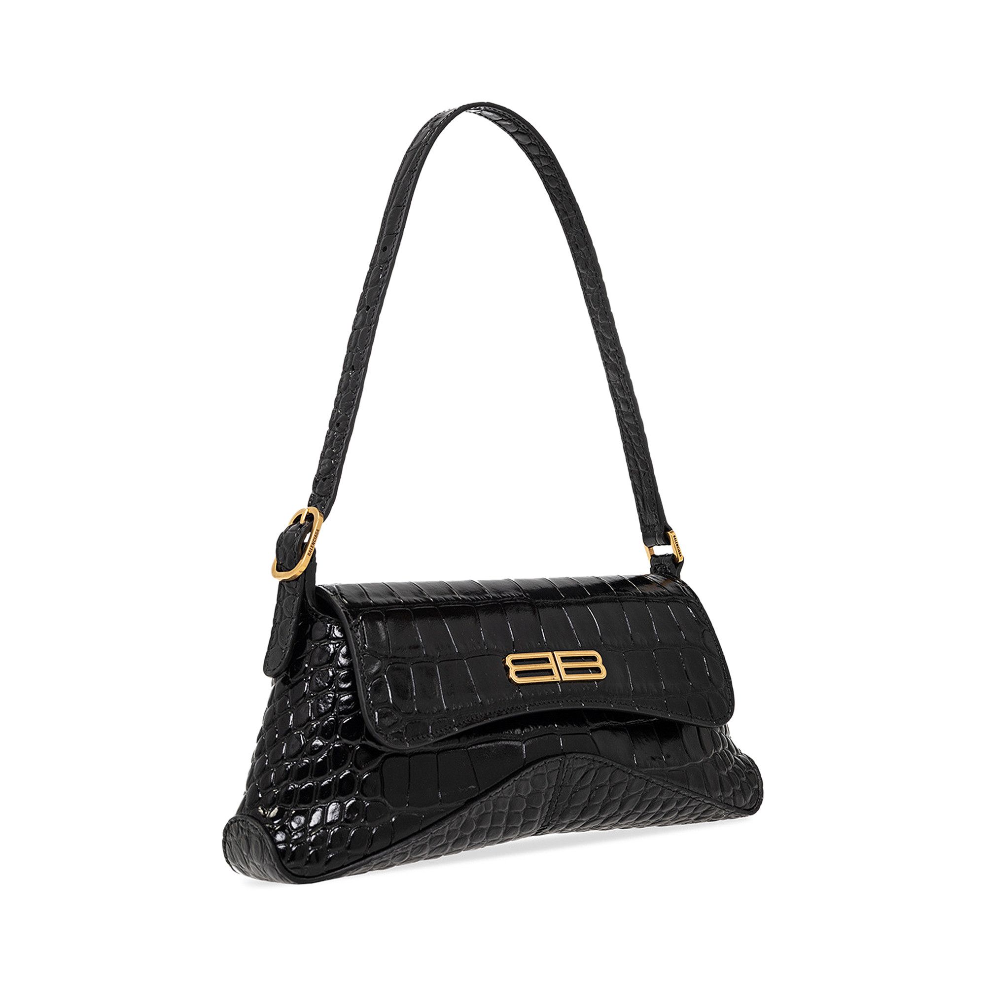 Buy Balenciaga Flap Stret Bag 'Black' - 695645 2108X 1000 | GOAT