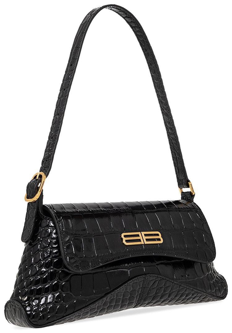 Balenciaga Flap Stret Bag Black