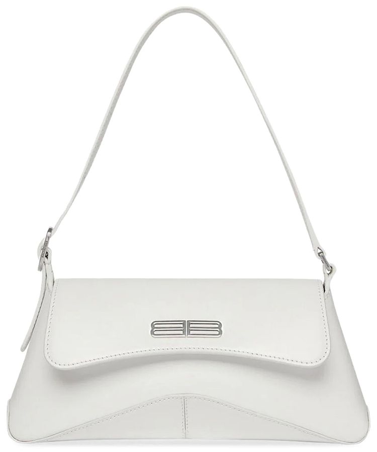 Balenciaga Flap Stret Bag White