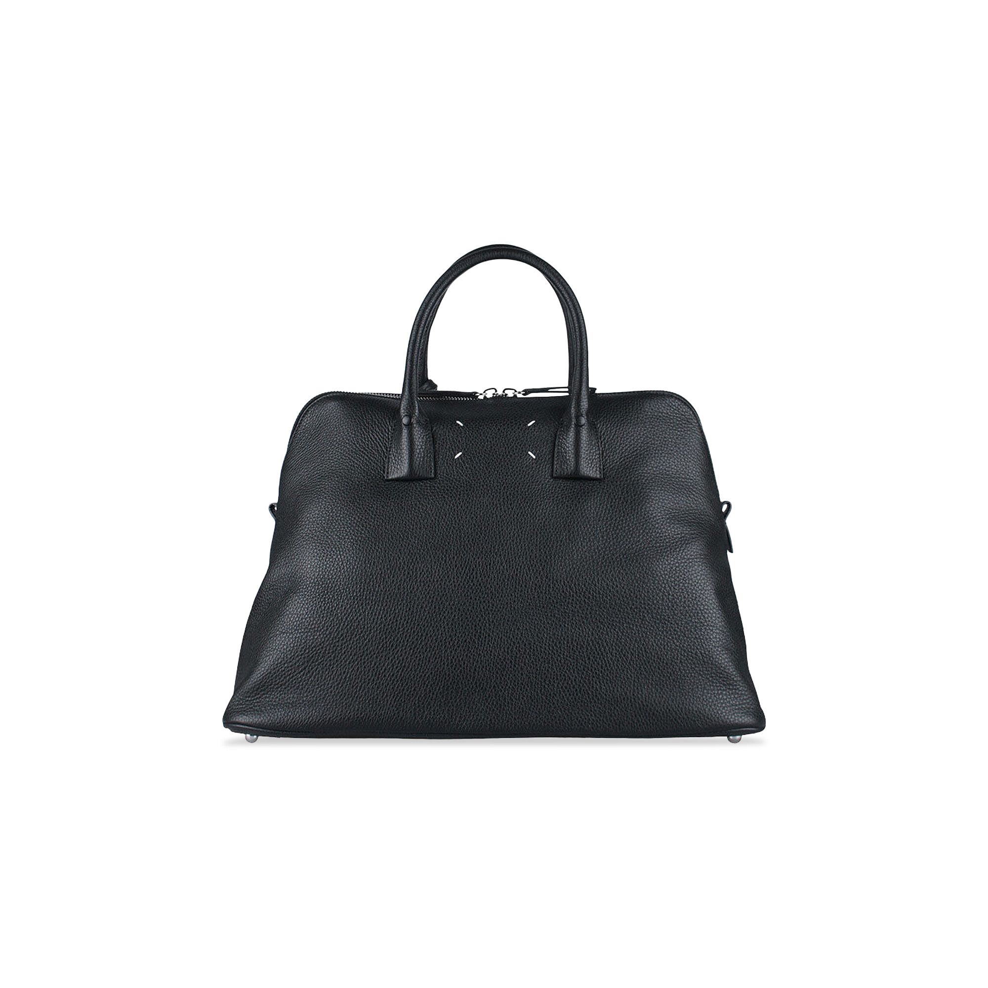 【Maison Margiela】5AC Tote グレインレザー バッグ Maison Margiela 5AC Medium Leather Tote Bag | Black | FARFETCH