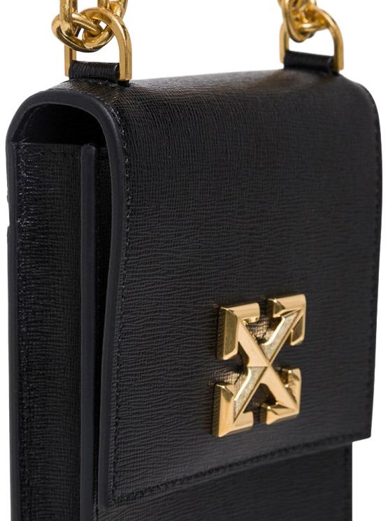 Off White Jitney Phone Holder Black