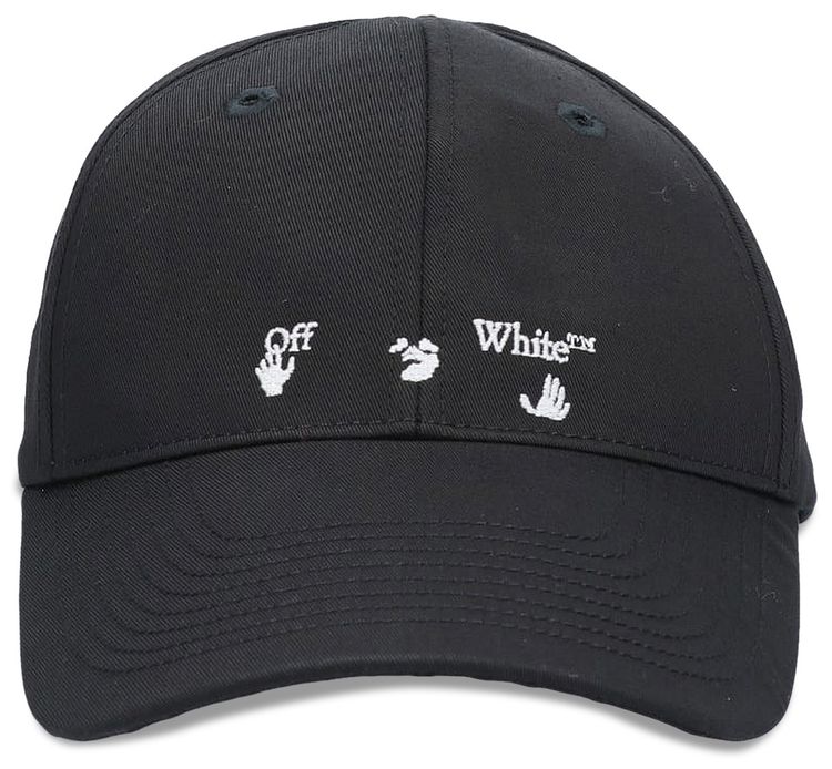 Off White Swimming Man Baseball Cap BlackWhite