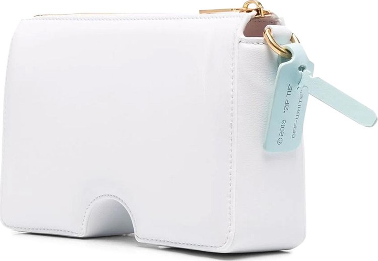 Off White Burrow Zipped Pouch White