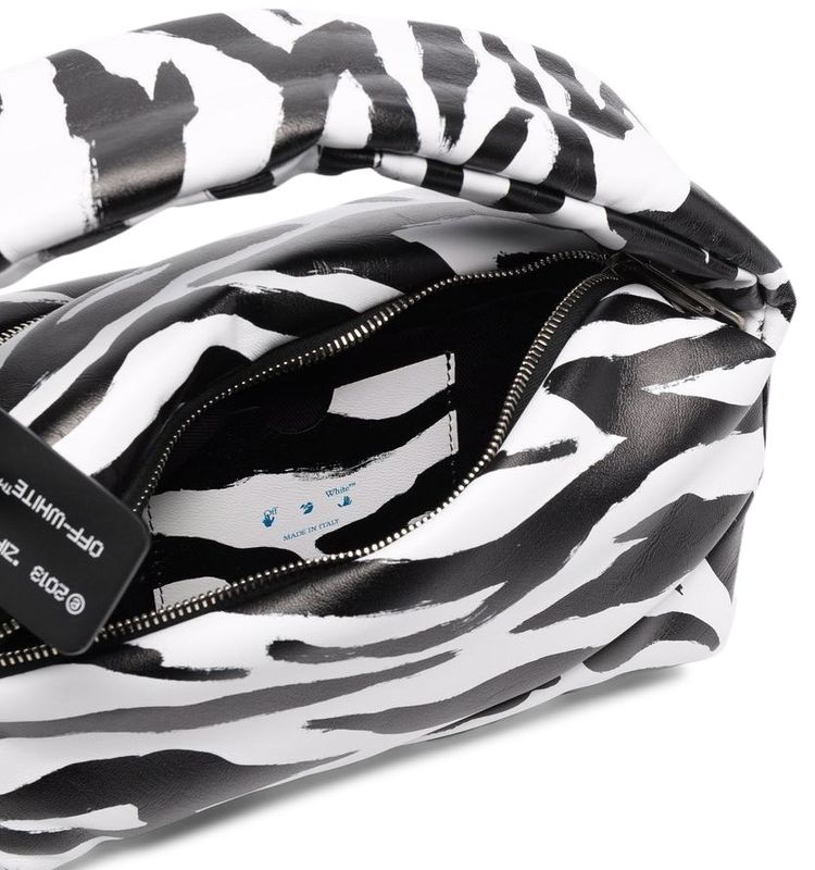 Off White Pump Pouch 24 Bag BlackWhite