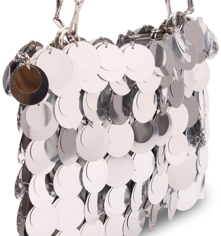 Rabanne Sparkle Hobo Bag Silver