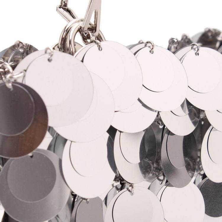 Rabanne Sparkle Hobo Bag Silver